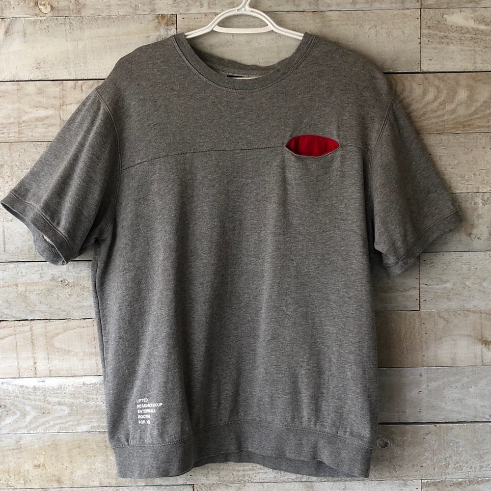 LRG short sleeve sweatShirt with Red Accent chest pocket